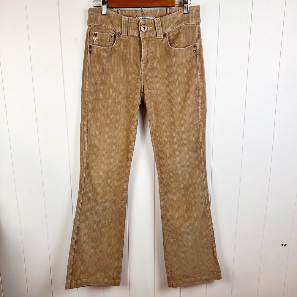 Vintage Z. Cavvaricci‎ Corduroy Flare Pants Camel Tan Womens Size 6 Hippie Boho